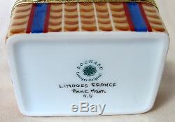 Rochard Limoges Picnic Basket Rwb Box Hand Painted France Bnib Porcelain Hinged