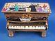 Rochard Upright Piano Concert Scene Gold Trim Authentic French Limoges Box