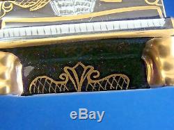 ROCHARD Upright Piano Concert Scene Gold Trim authentic FRENCH LIMOGES box