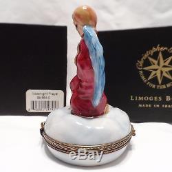 Radko LIMOGES 1998 GOODNIGHT PRAYER 24K Gold Angel Trinket Box RARE New in Box