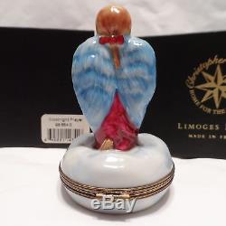 Radko LIMOGES 1998 GOODNIGHT PRAYER 24K Gold Angel Trinket Box RARE New in Box