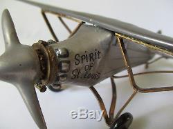 Rare Charles Lindbergh Spirit Of St Louis Plane Peint Main Limoges Trinket Box