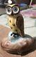 Rare Colors & Marked Peint Main Limoges Owl Trinket Box