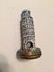 Rare Hand Pained Renissance Guild Limoges Trinket Box Leaning Tower Of Pisa