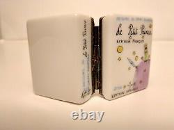 Rare Le Petit Prince/The Little Prince Book Limoges/Dubarry Trinket Box