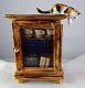 Rare Limoges Peint Main Limited Edition Trinket Box Cat On Curio Cabinet #49/500