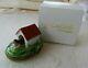 Rare Limoges Trinket Box Dog In Dog House Withbone, 30+ Years Old, Stored Away