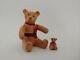Rare Limoges Trinket Box Teddy Bear With Moveable Arms And Mini Bear Htf
