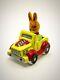 Rare! Vintage Limoges Bunny Rabbit Cart Driver Vhtf