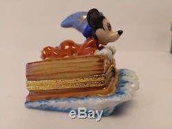 Rare and Retired New Artoria Disney Fantasia Mickey Mouse Limoges Trinket Box