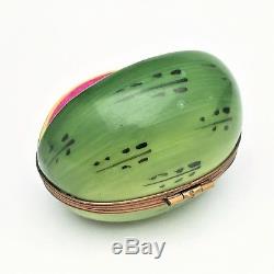 Retired Sliced Watermelon Limoges Trinket Box by Rochard