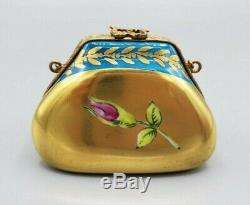 Rochard Gold Floral Handbag Limoges Box (RETIRED)