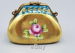 Rochard Gold Floral Handbag Limoges Box (RETIRED)