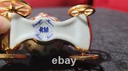 Rochard LIMOGES PEINT MAIN TRINKET BOX CINDERELLA CARRIAGE New