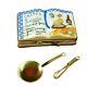 Rochard Limoges Cookbook Crepes Suzettes With Whisk And Spoon Trinket Box