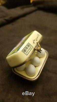 Rochard Limoges France 1/2 Dozen Eggs Trinket Box