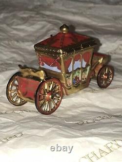 Rochard Limoges France Hermitage Queen's Red Royal Carriage Coach