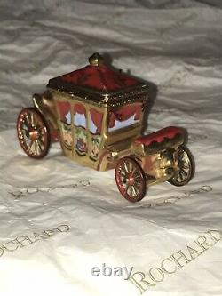 Rochard Limoges France Hermitage Queen's Red Royal Carriage Coach