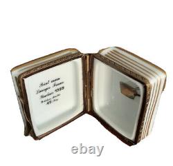 Rochard Limoges, France Peint Main Recettes de Cuisine, Cook Book Trinket Box