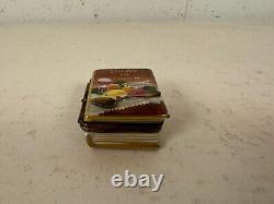 Rochard Limoges France Peint Main Trinket Box Recipe Cook Book