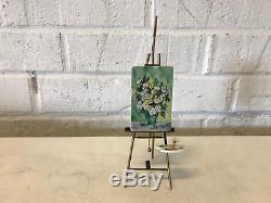 Rochard Limoges France Porcelain Artist Easel Painting Small Figurine