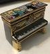 Rochard Limoges France Upright Piano With Orchestra Porcelain Trinket Box