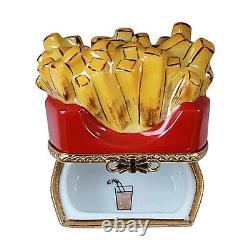 Rochard Limoges French Fries Porcelain Trinket Box