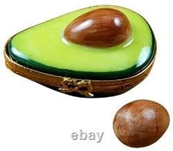 Rochard Limoges Half Avocado with Removable Pit Porcelain Trinket Box