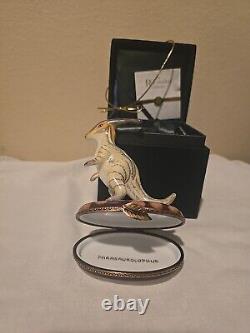 Rochard Limoges Hand painted Trinket Box Hammerhead Dinosaur