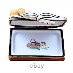 Rochard Limoges Peint Main French Trinket Box Omelet Cookbook