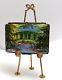 Rochard Limoges Peint Main Porcelain Trinket Box & Easel D'apres Monet 491/500