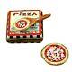 Rochard Limoges Pizza Box With Pizza Porcelain Trinket Box