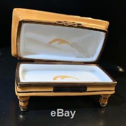 Rochard Limoges Pool Table Trinket Box Hand Painted and Signed