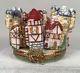 Rochard Limoges Trinket Box Medieval Village 4 Hinges Hand Painted 375