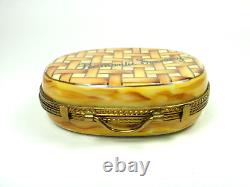 Romantic Evening Ltd Edition Champagne Picnic Basket Trinket Box Limoges France