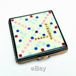 Scrabble Game Board Limoges Trinket Box Rare and Retired
