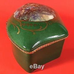 Sevres Jewelry Casket Antique France Limoge Signed Hand Painted Courting Couple