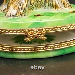 Signed Limoges France Trinket Box Pierre Arquie Limited Edition 2002 Yorkie