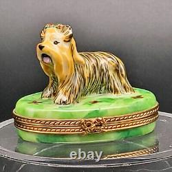 Signed Limoges France Trinket Box Pierre Arquie Limited Edition 2002 Yorkie