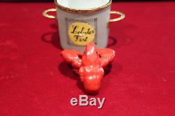 Signed Limoges Peint Main Limited Edition Trinket Box Lobster Fest Pot #126/500