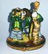 Sinclair Hand Painted Limoges Jazzy Dogs Playing Music Trinket Box