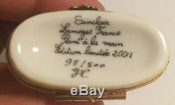 Sinclair Limoges France Trinket Ltd Ed Box Peint A La Main Beach Collection