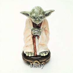Star Wars' Master Yoda Limoges Box by Rochard Limited Edition RARE withbox & coa