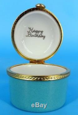 TIFFANY & CO LE TALLEC Private Stock HAPPY B'DAY HAND PAINTED FRANCE TRINKET BOX