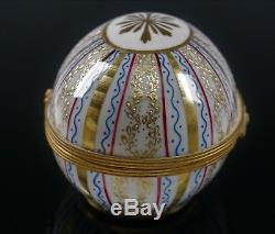 TIFFANY & CO. Private Stock Limoges Hand Painted Porcelain Egg Trinket Box
