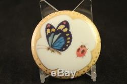 Tiffany & Co 2000 Porcelain Limoge Trinket Box Butterfly Grasshopper Bee Ladybug