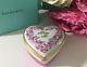 Tiffany & Co Heart Hinged Trinket Box Marry Me Private Stock Porcelain Floral