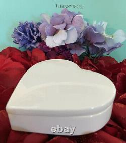 Tiffany Co Heart Trinket Box Valentines Porcelain 4 1978 W EDP T&Love For Her