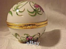 Tiffany & Co JARDIN pattern porcelain trinket box ca 1996 Made in France