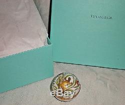 Tiffany & Co JARDIN pattern porcelain trinket box ca 1996 Made in France